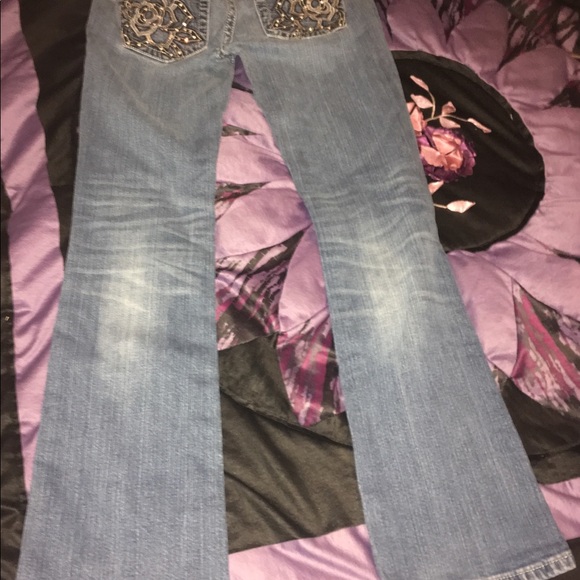 EUC Gorgeous MISS ME rose jeans!  29x32. - Picture 3 of 5